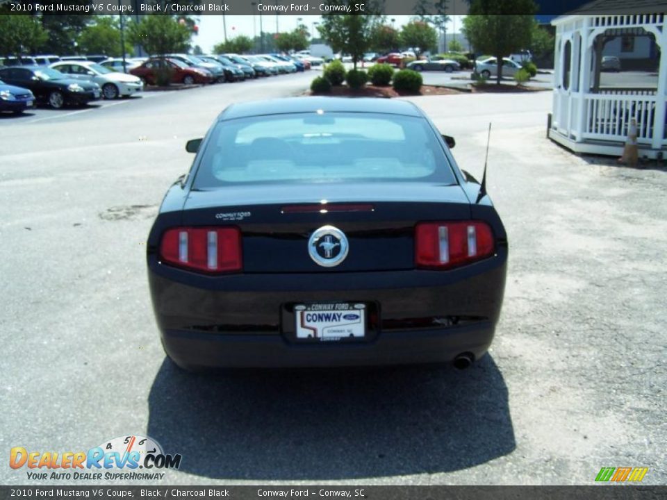 2010 Ford Mustang V6 Coupe Black / Charcoal Black Photo #6