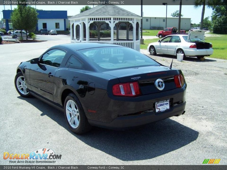 2010 Ford Mustang V6 Coupe Black / Charcoal Black Photo #7