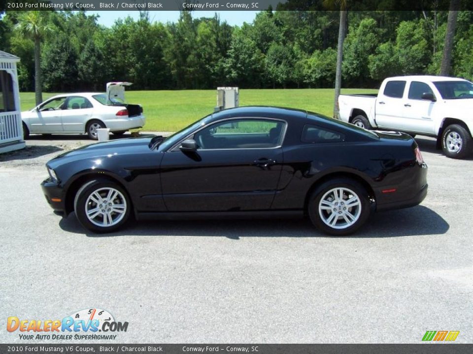 2010 Ford Mustang V6 Coupe Black / Charcoal Black Photo #8