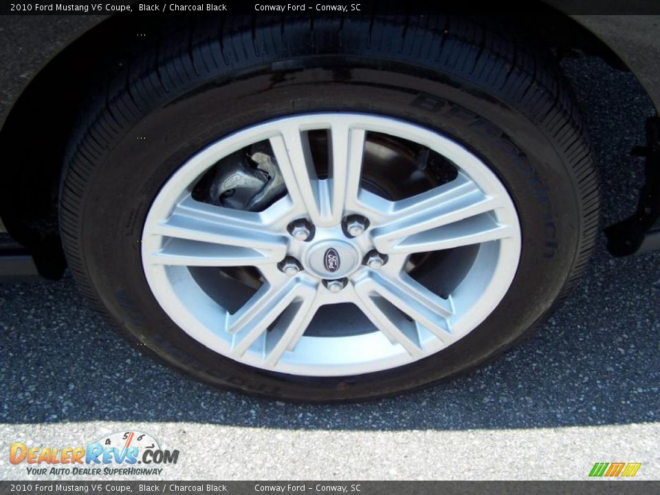 2010 Ford Mustang V6 Coupe Black / Charcoal Black Photo #9