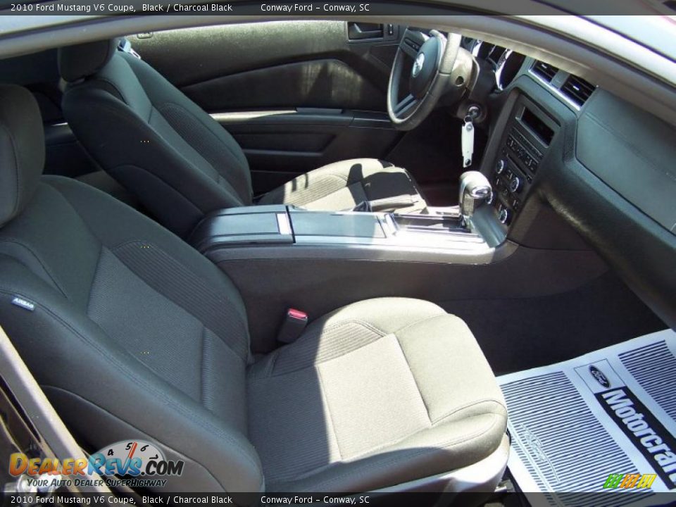 2010 Ford Mustang V6 Coupe Black / Charcoal Black Photo #16