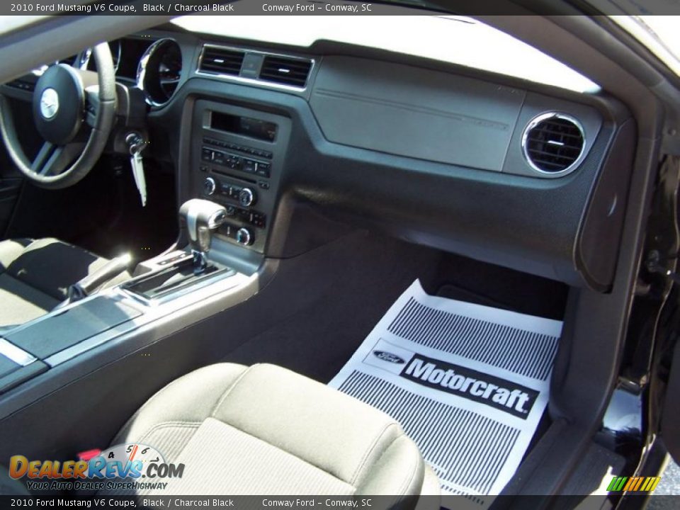 2010 Ford Mustang V6 Coupe Black / Charcoal Black Photo #17