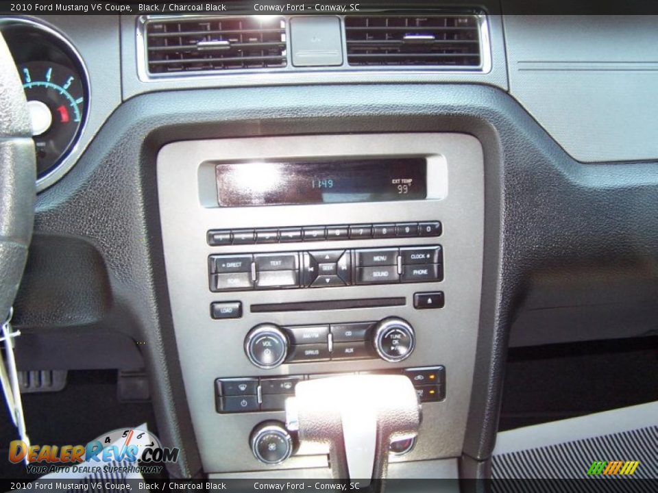 2010 Ford Mustang V6 Coupe Black / Charcoal Black Photo #24