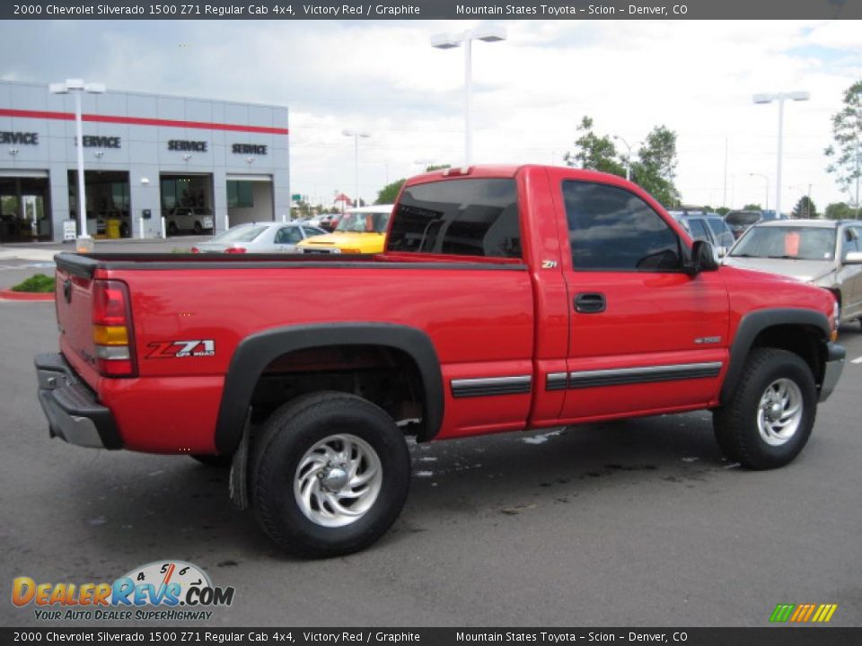 2000 Chevrolet Silverado 1500 Z71 Regular Cab 4x4 Victory Red / Graphite Photo #2