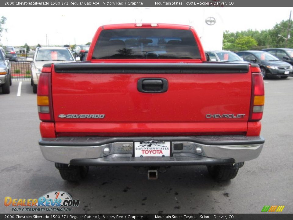 2000 Chevrolet Silverado 1500 Z71 Regular Cab 4x4 Victory Red / Graphite Photo #3