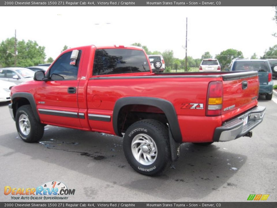 2000 Chevrolet Silverado 1500 Z71 Regular Cab 4x4 Victory Red / Graphite Photo #4