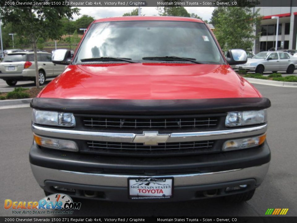 2000 Chevrolet Silverado 1500 Z71 Regular Cab 4x4 Victory Red / Graphite Photo #6