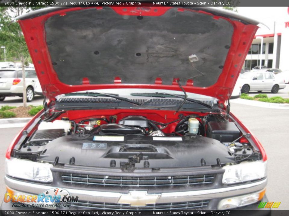 2000 Chevrolet Silverado 1500 Z71 Regular Cab 4x4 Victory Red / Graphite Photo #34