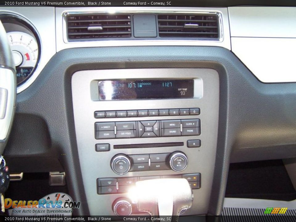 2010 Ford Mustang V6 Premium Convertible Black / Stone Photo #24