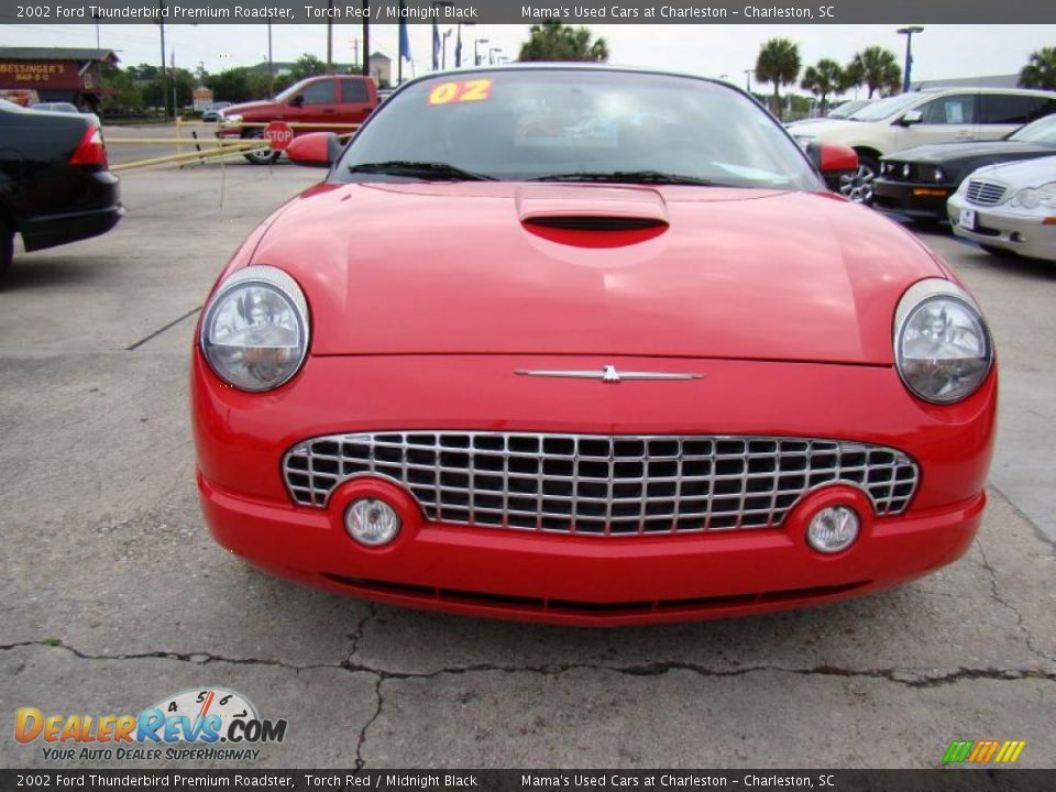 2002 Ford Thunderbird Premium Roadster Torch Red / Midnight Black Photo #3