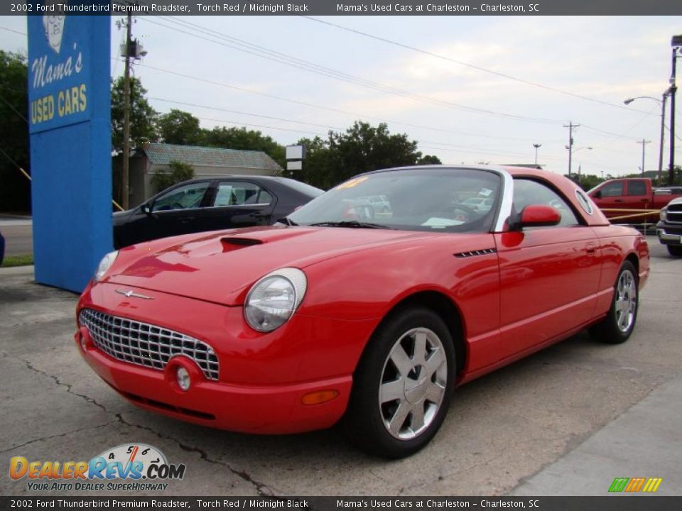 2002 Ford Thunderbird Premium Roadster Torch Red / Midnight Black Photo #4