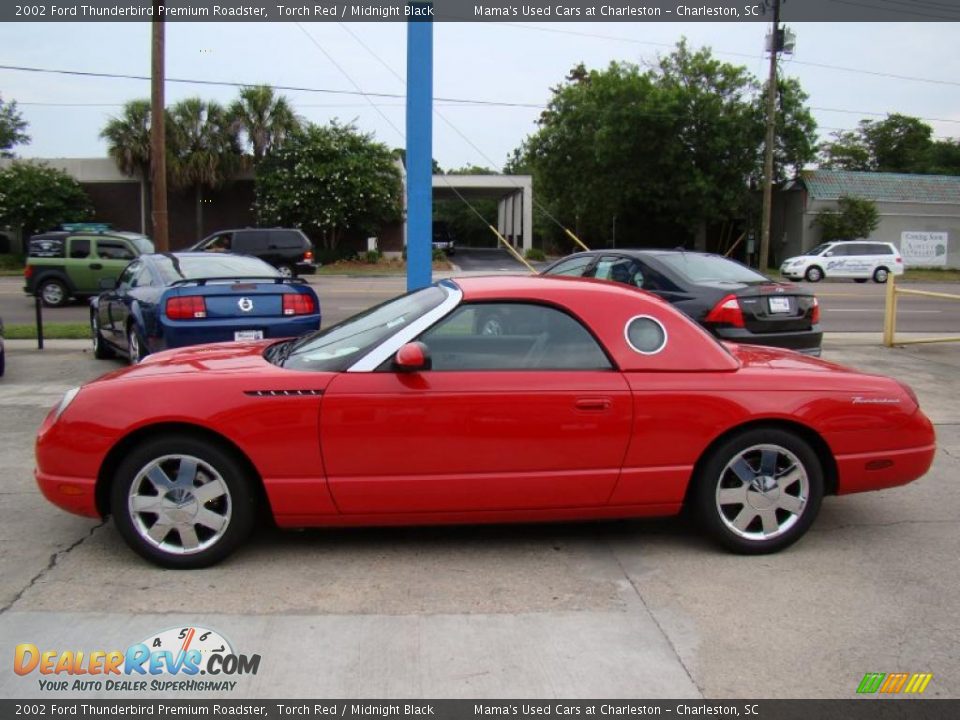 2002 Ford Thunderbird Premium Roadster Torch Red / Midnight Black Photo #5