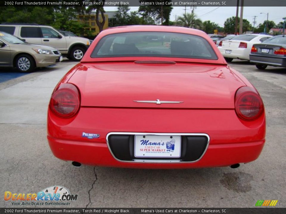 2002 Ford Thunderbird Premium Roadster Torch Red / Midnight Black Photo #7