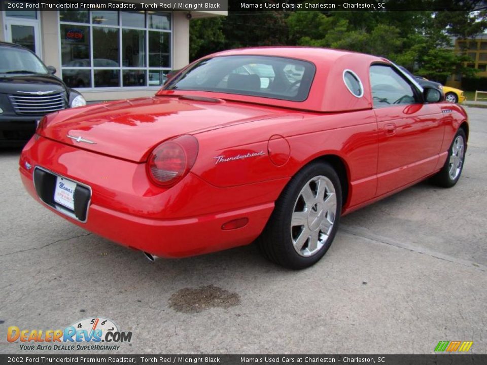 2002 Ford Thunderbird Premium Roadster Torch Red / Midnight Black Photo #8