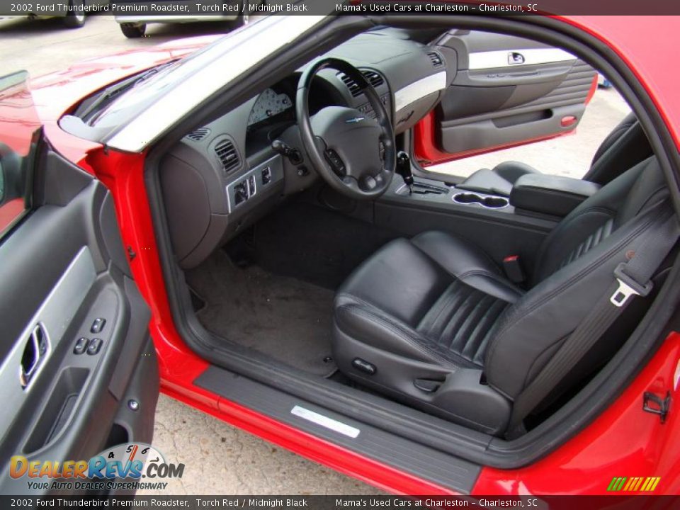 2002 Ford Thunderbird Premium Roadster Torch Red / Midnight Black Photo #9