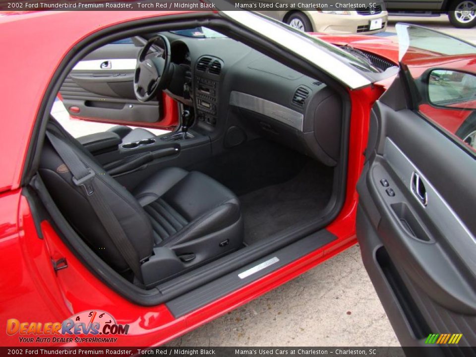 2002 Ford Thunderbird Premium Roadster Torch Red / Midnight Black Photo #12