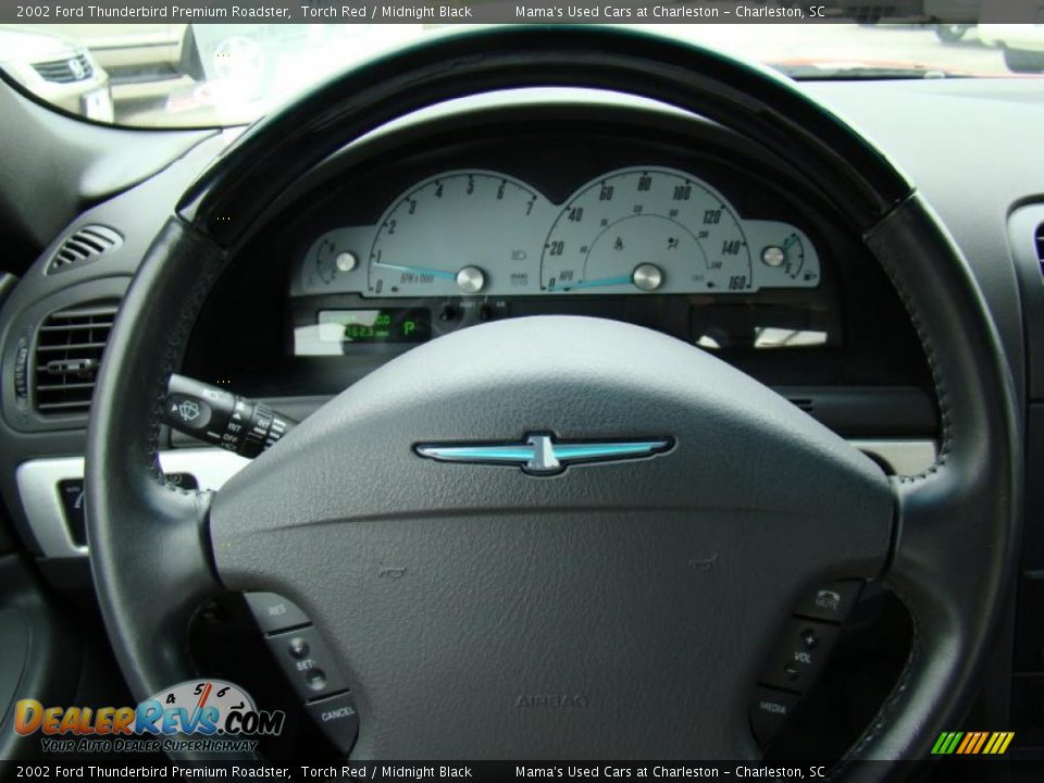 2002 Ford Thunderbird Premium Roadster Torch Red / Midnight Black Photo #20