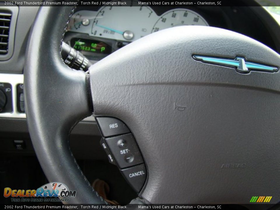 2002 Ford Thunderbird Premium Roadster Torch Red / Midnight Black Photo #21