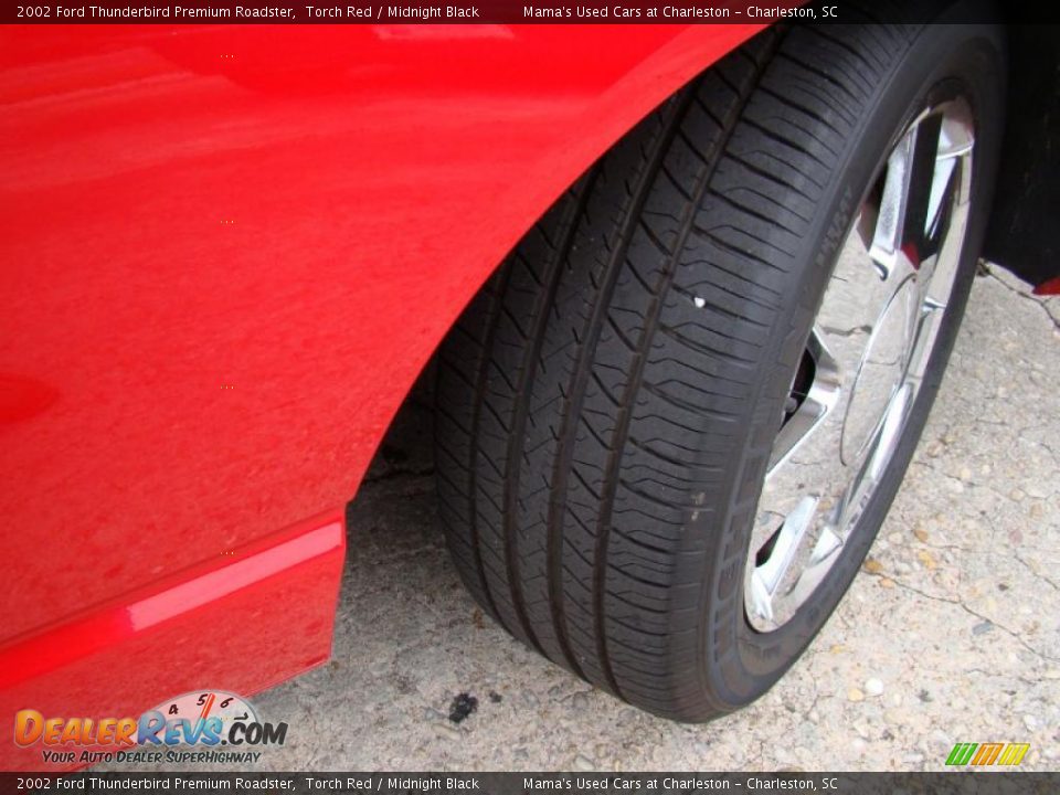 2002 Ford Thunderbird Premium Roadster Torch Red / Midnight Black Photo #26