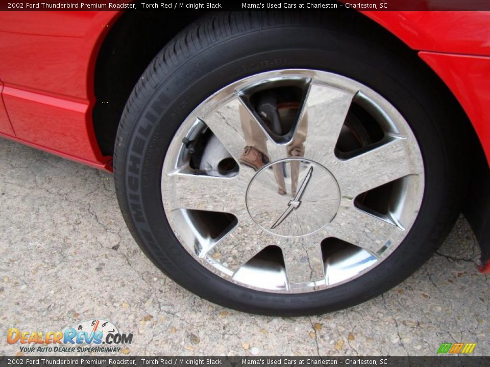 2002 Ford Thunderbird Premium Roadster Torch Red / Midnight Black Photo #27