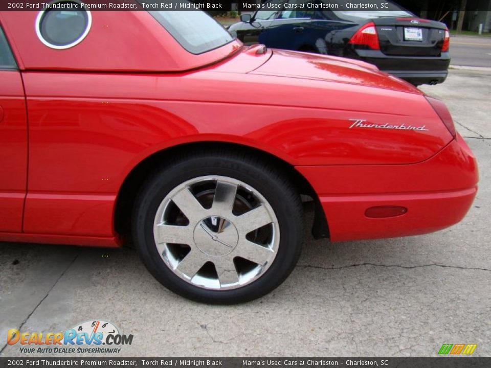 2002 Ford Thunderbird Premium Roadster Torch Red / Midnight Black Photo #31