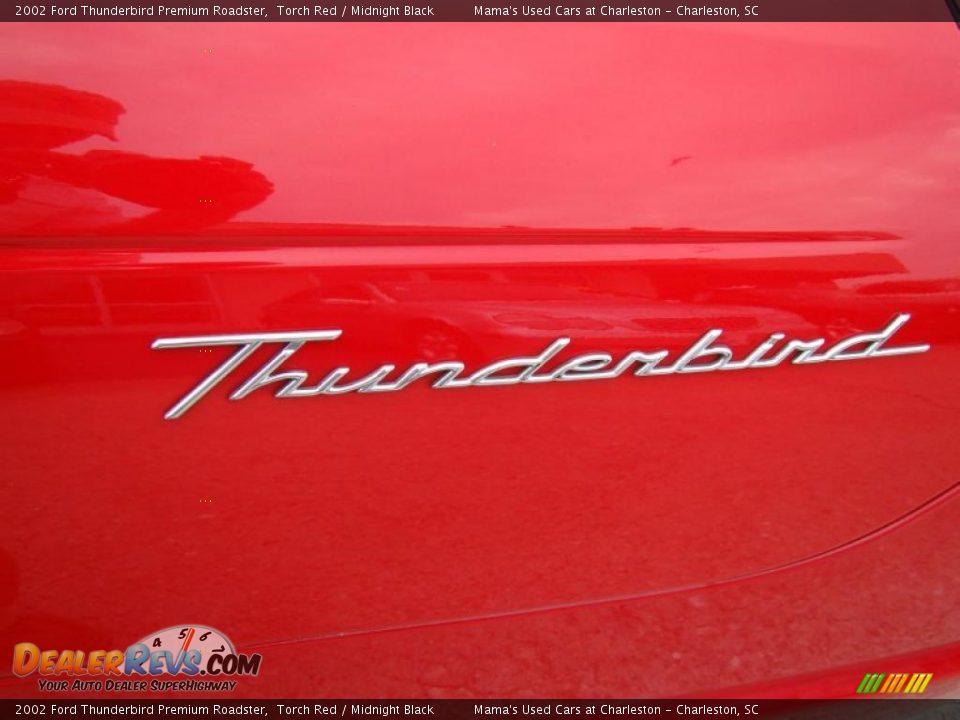 2002 Ford Thunderbird Premium Roadster Torch Red / Midnight Black Photo #33