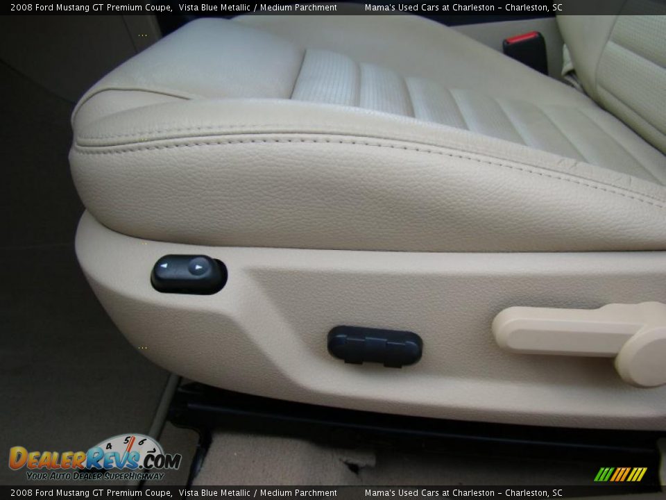 2008 Ford Mustang GT Premium Coupe Vista Blue Metallic / Medium Parchment Photo #10