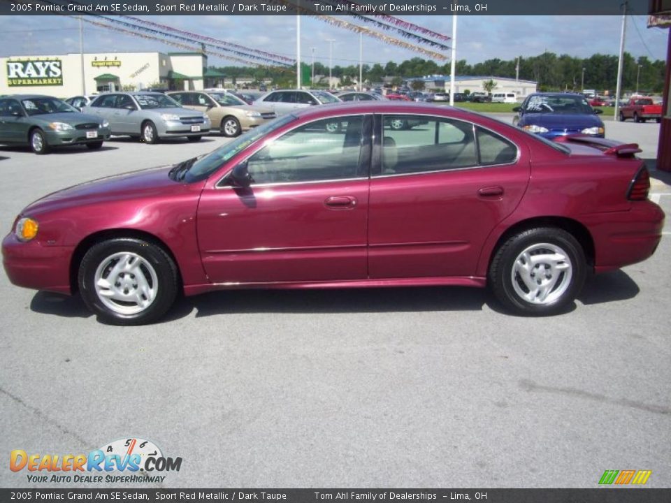 2005 Pontiac Grand Am SE Sedan Sport Red Metallic / Dark Taupe Photo #15