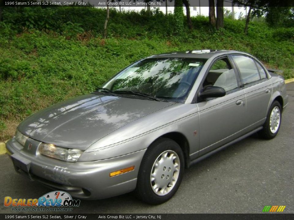 1996 Saturn S Series SL2 Sedan Silver / Gray Photo #1