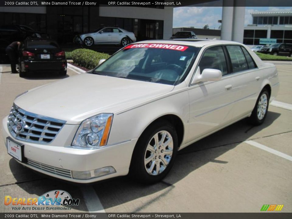 2009 Cadillac DTS White Diamond Tricoat / Ebony Photo #1