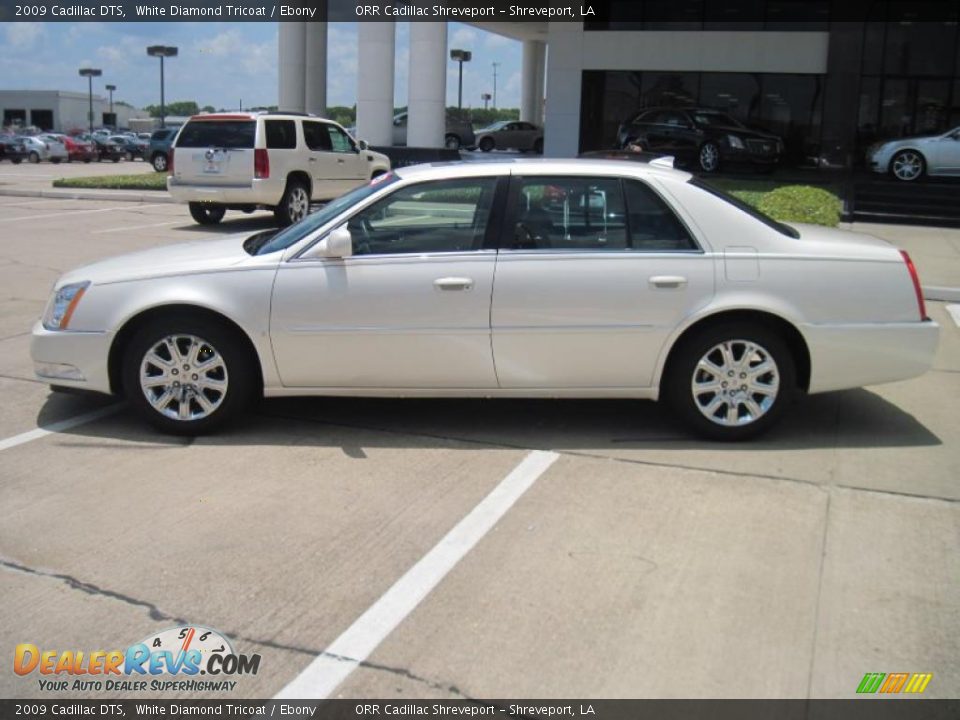 2009 Cadillac DTS White Diamond Tricoat / Ebony Photo #3