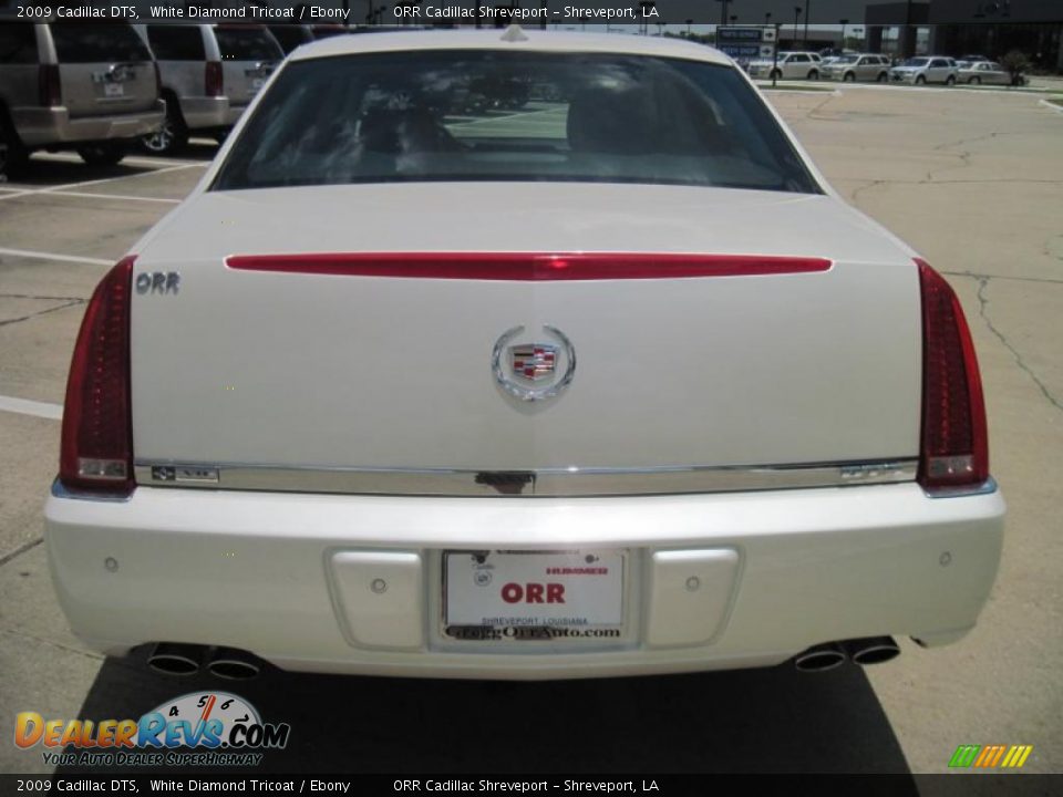 2009 Cadillac DTS White Diamond Tricoat / Ebony Photo #6