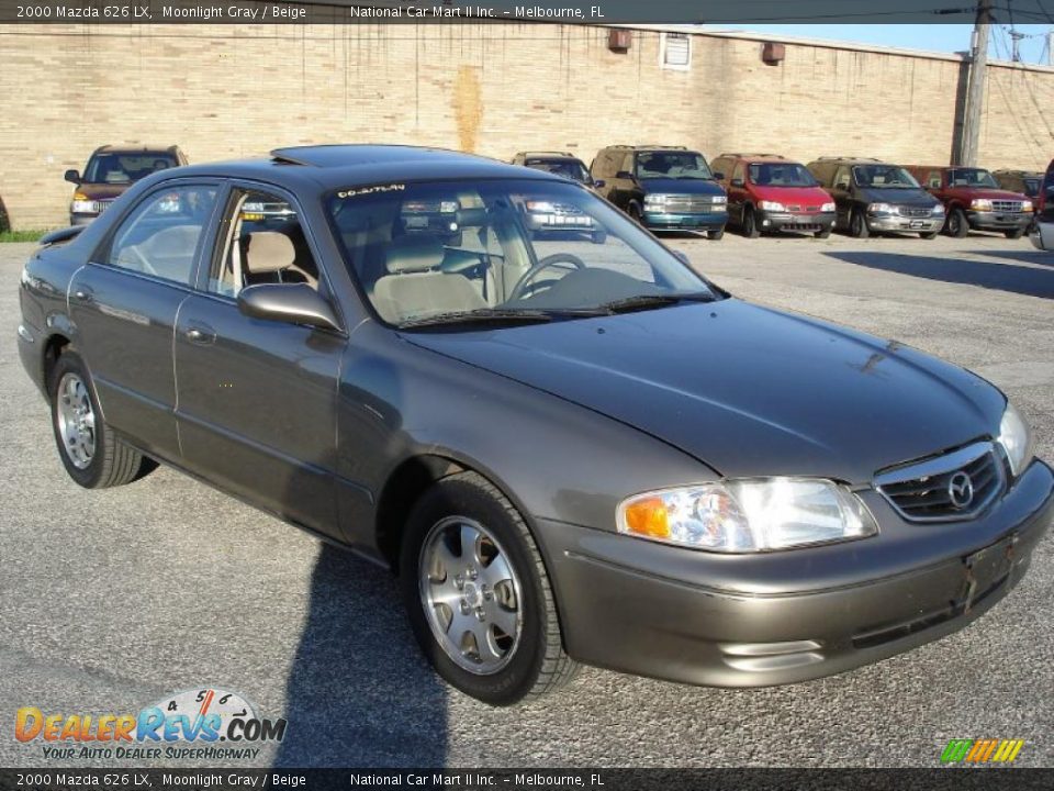 2000 Mazda 626 LX Moonlight Gray / Beige Photo #1
