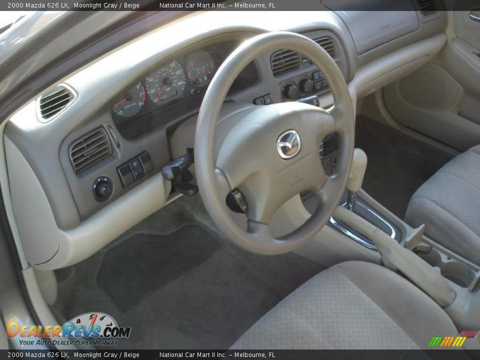 2000 Mazda 626 LX Moonlight Gray / Beige Photo #9