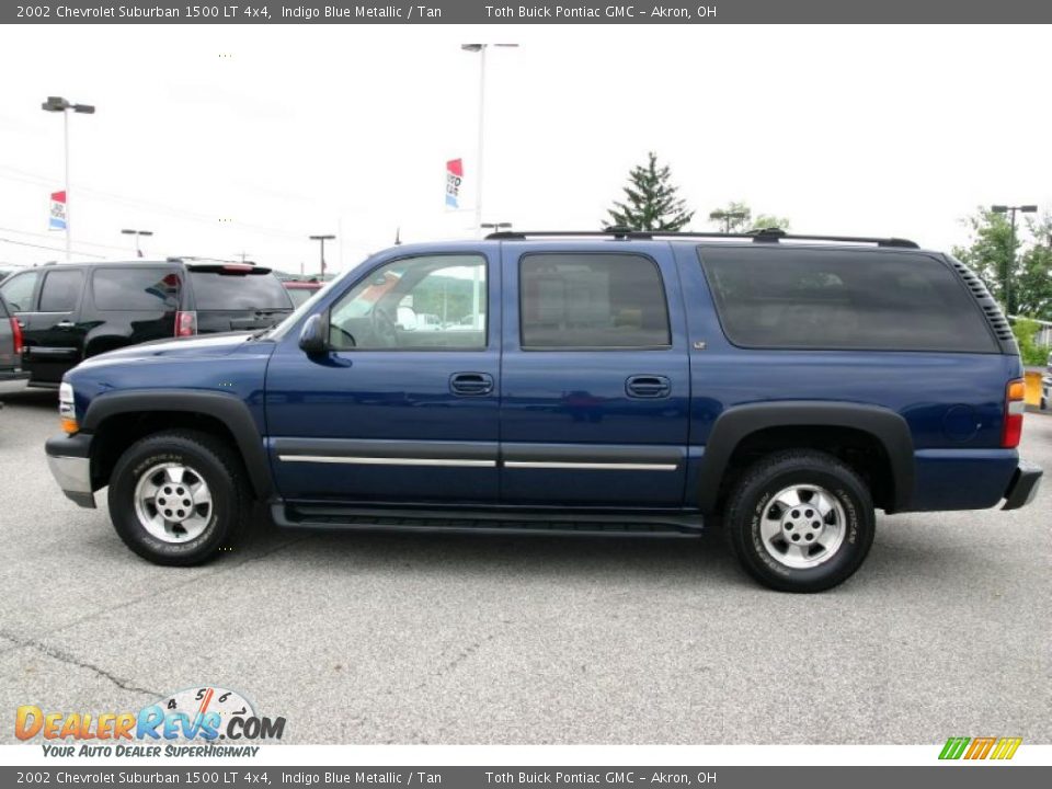 2002 Chevrolet Suburban 1500 LT 4x4 Indigo Blue Metallic / Tan Photo #5
