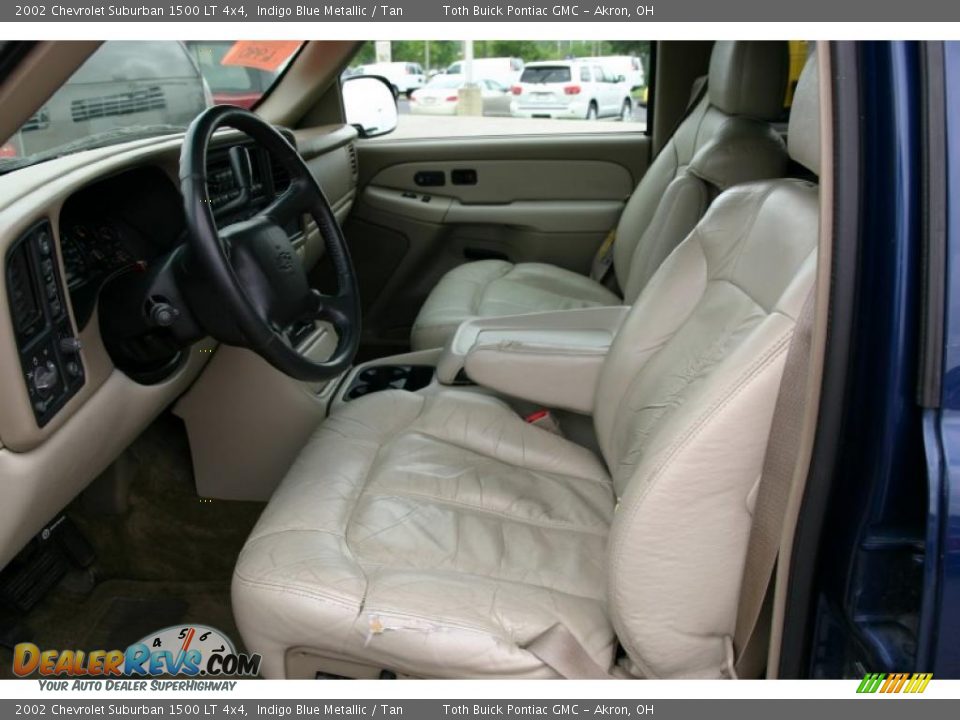 2002 Chevrolet Suburban 1500 LT 4x4 Indigo Blue Metallic / Tan Photo #7