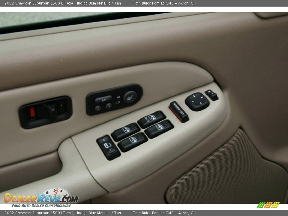 2002 Chevrolet Suburban 1500 LT 4x4 Indigo Blue Metallic / Tan Photo #10