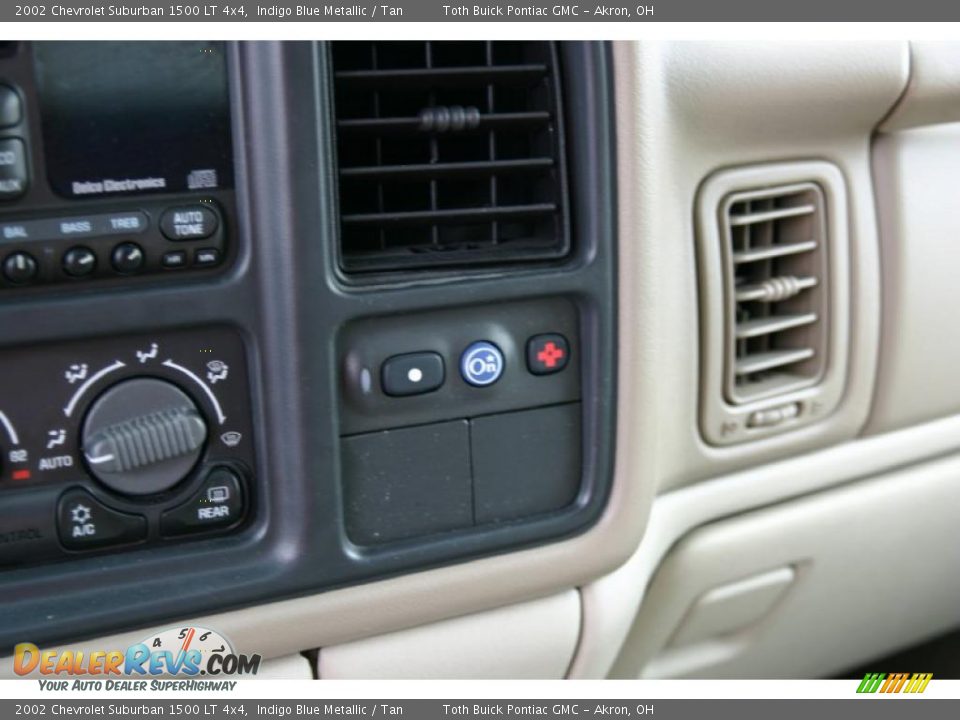 2002 Chevrolet Suburban 1500 LT 4x4 Indigo Blue Metallic / Tan Photo #13