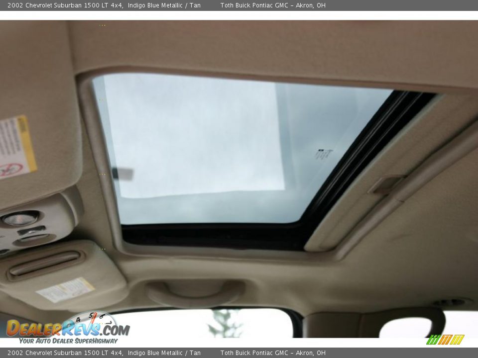 2002 Chevrolet Suburban 1500 LT 4x4 Indigo Blue Metallic / Tan Photo #15