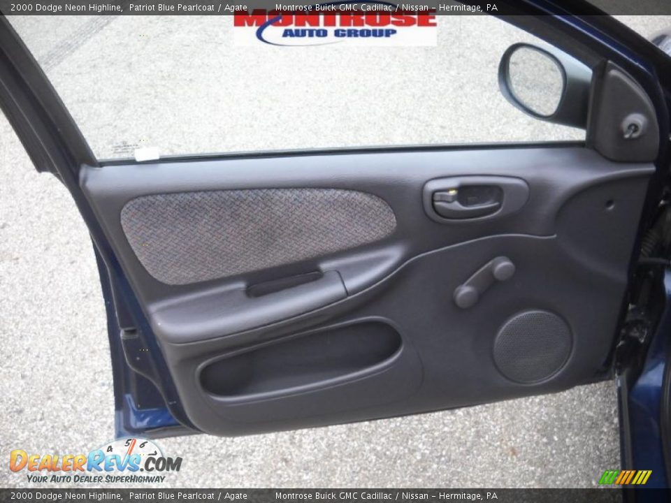 2000 Dodge Neon Highline Patriot Blue Pearlcoat / Agate Photo #8