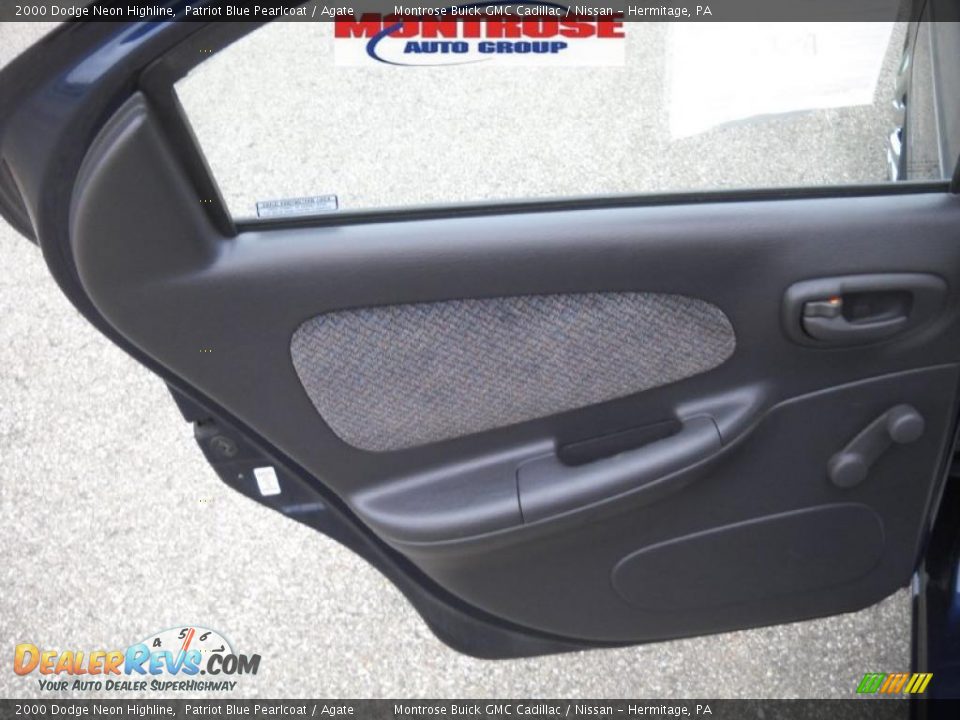2000 Dodge Neon Highline Patriot Blue Pearlcoat / Agate Photo #12
