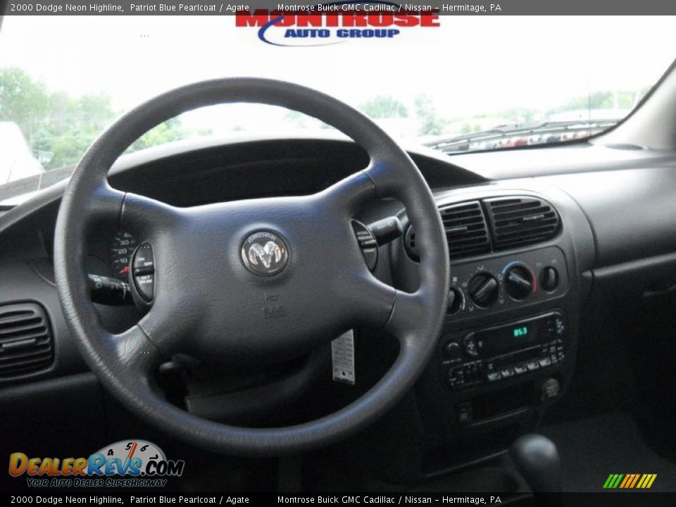 2000 Dodge Neon Highline Patriot Blue Pearlcoat / Agate Photo #13