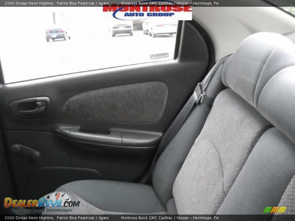 2000 Dodge Neon Highline Patriot Blue Pearlcoat / Agate Photo #14