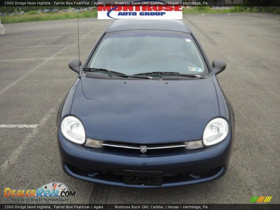 2000 Dodge Neon Highline Patriot Blue Pearlcoat / Agate Photo #20