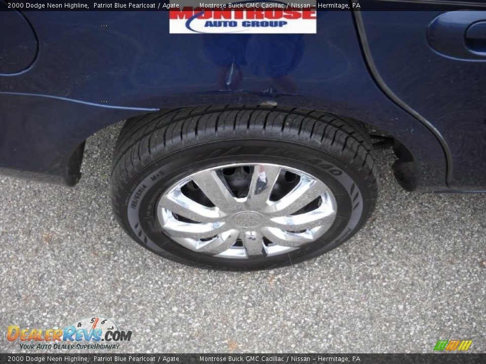 2000 Dodge Neon Highline Patriot Blue Pearlcoat / Agate Photo #24