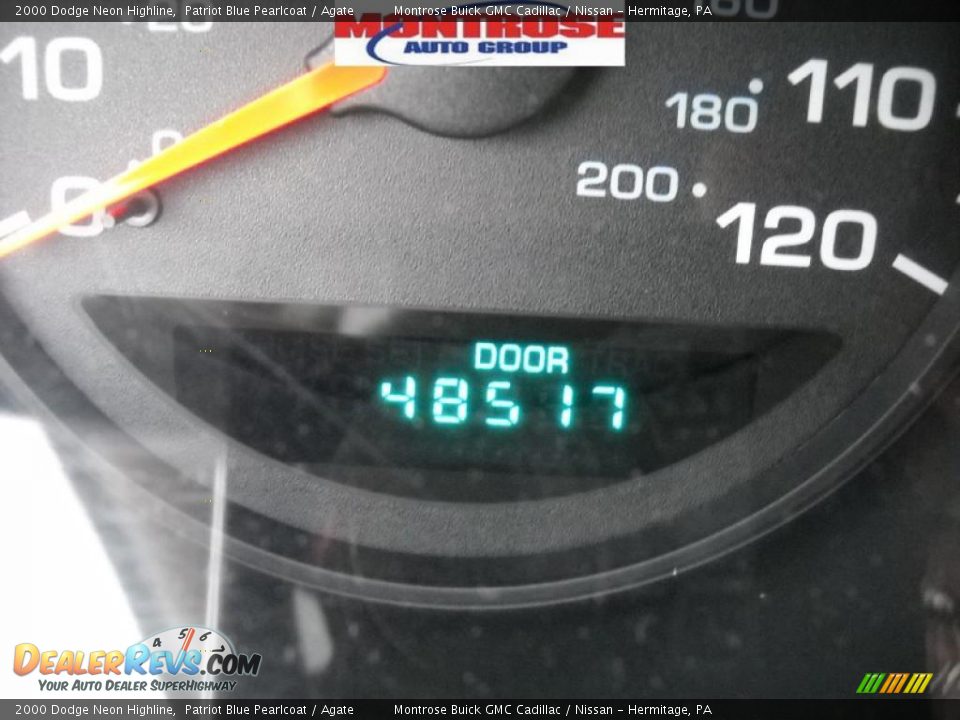 2000 Dodge Neon Highline Patriot Blue Pearlcoat / Agate Photo #30