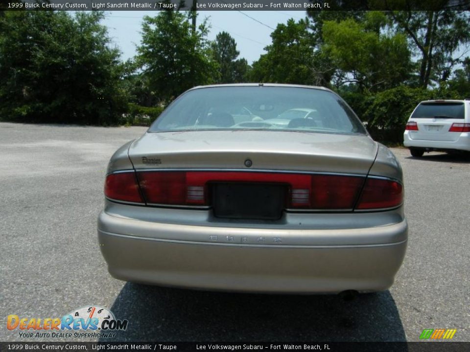 1999 Buick Century Custom Light Sandrift Metallic / Taupe Photo #4