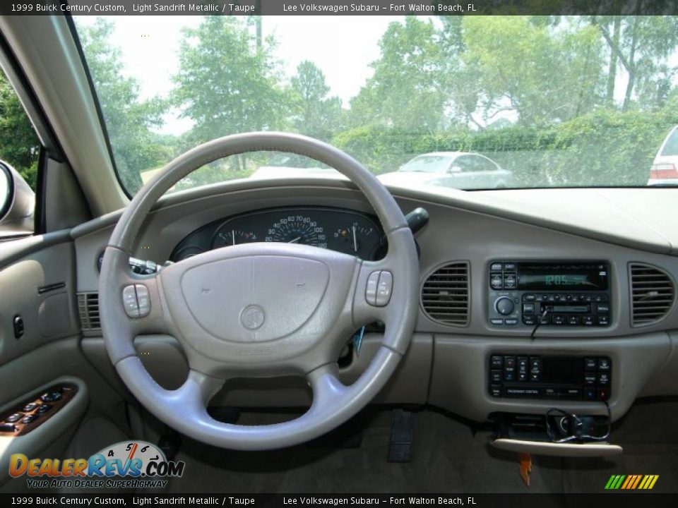 1999 Buick Century Custom Light Sandrift Metallic / Taupe Photo #17
