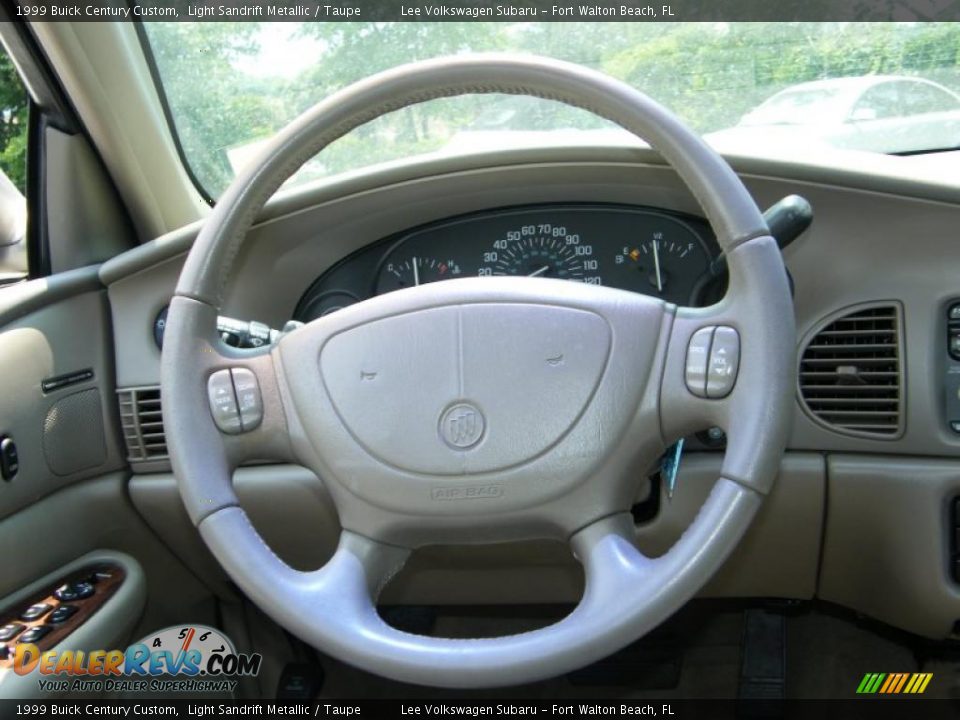 1999 Buick Century Custom Light Sandrift Metallic / Taupe Photo #18