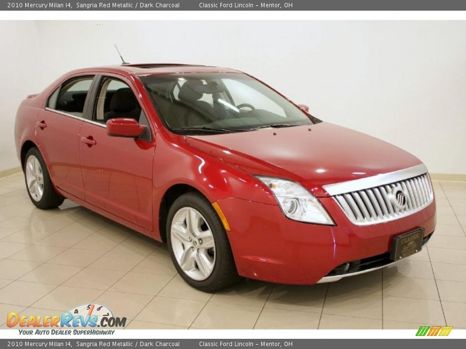 2010 Mercury Milan I4 Sangria Red Metallic / Dark Charcoal Photo #1